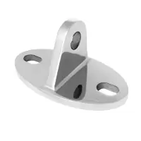 Крепление тяги к стене для стеклянного козырька