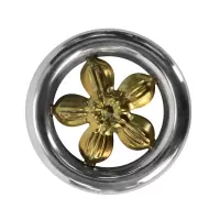 Кольцо декоративное AISI 304 Ø97 №10 (с золотой вставкой)