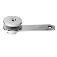 Стеклодержатель нержавеющий пластинный оконечный для стекла 6-18мм