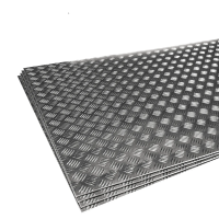 Лист алюминиевый рифленый АМг2H2 1,5x600x500 Квинтет