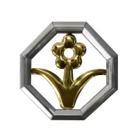 Кольцо декоративное нержавеющее Ø97 №13.1 (с золотой вставкой)