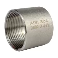 Муфта-бочонок нержавеющая AISI 304 ВР/ВР DN32