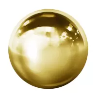 Шар декоративный на стойку нержавеющий Ø63 мм золото, №15.1