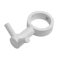 Вешалка с 2 крючками белый