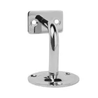 Крепление пристенного поручня с ложементом под плоскасть