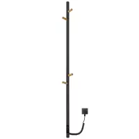 Полотенцесушитель Gloss & Reiter электрический PRIMUM.Е2.L.15х140.Н4.Таймер. Муар чёрный с деревом