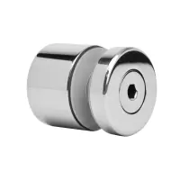 Стеклодержатель нержавеющий точечный плоский большой 40х25