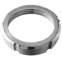 Гайка шлицевая нержавеющая AISI 304 DN80