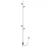 Полотенцесушитель Gloss & Reiter электрический PRIMUM.Е2.L.15х140.Н4.Таймер. Муар белый с деревом