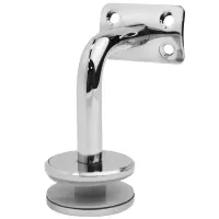 Торцевое крепление поручня на стекло с ложементом Ø50.8мм, литое, AISI 304