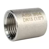 Муфта-бочонок нержавеющая AISI 304 ВР/ВР DN15