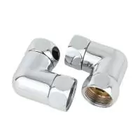 Соединение угловое гайка-гайка  3/4''х3/4'' хром