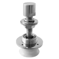 Шарнирный рутель нержавеющий для вантового крепления с зенковки для стекла 16-24мм