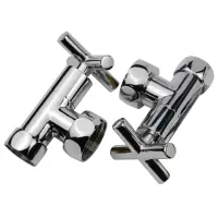 Вентиль угловой крестообразный гайка-гайка  1''х3/4''