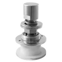 Шарнирный рутель нержавеющий для вантового крепления без зенковки для стекла 16-24мм