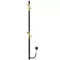 Полотенцесушитель Gloss & Reiter электрический PRIMUM.Е2.L.15х140.Н4.Таймер. Муар чёрный с золотом