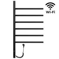Полотенцесушитель с эл.  нагревательным элементом тип Ti#1 E2.L.43х80.F6 (timer) Муар black, Wi-fi