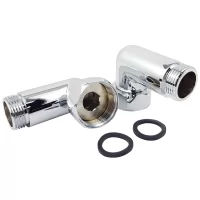 Соединение угловое гайка-штуцер  1-1/4''х1'' хром