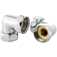 Соединение угловое гайка-гайка  1''х1'' хром