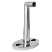 Крепление рутеля к стене для стеклянного козырька