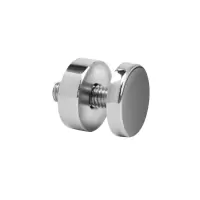 Стеклодержатель нержавеющий точечный плоский маленький (тип 1)