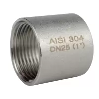 Муфта-бочонок нержавеющая AISI 304 ВР/ВР DN25