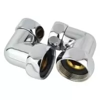 Соединение угловое гайка-гайка  1-1/4''х1'' хром