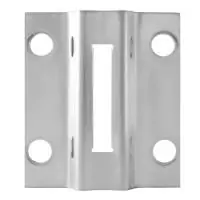 Пластина торцевого крепления нержавеющая для стойки Ø38