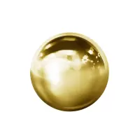  Шар декоративный на стойку нержавеющий Ø32 мм золото, №14.1
