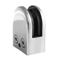 Стеклодержатель штампованный плоский стекло 8мм AISI 304