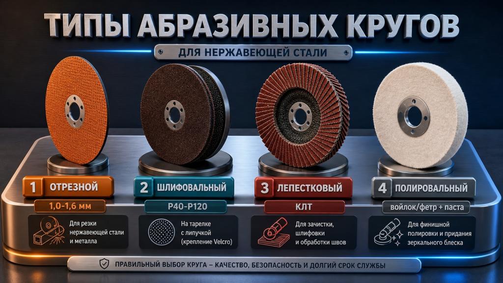 типы абразивных кругов