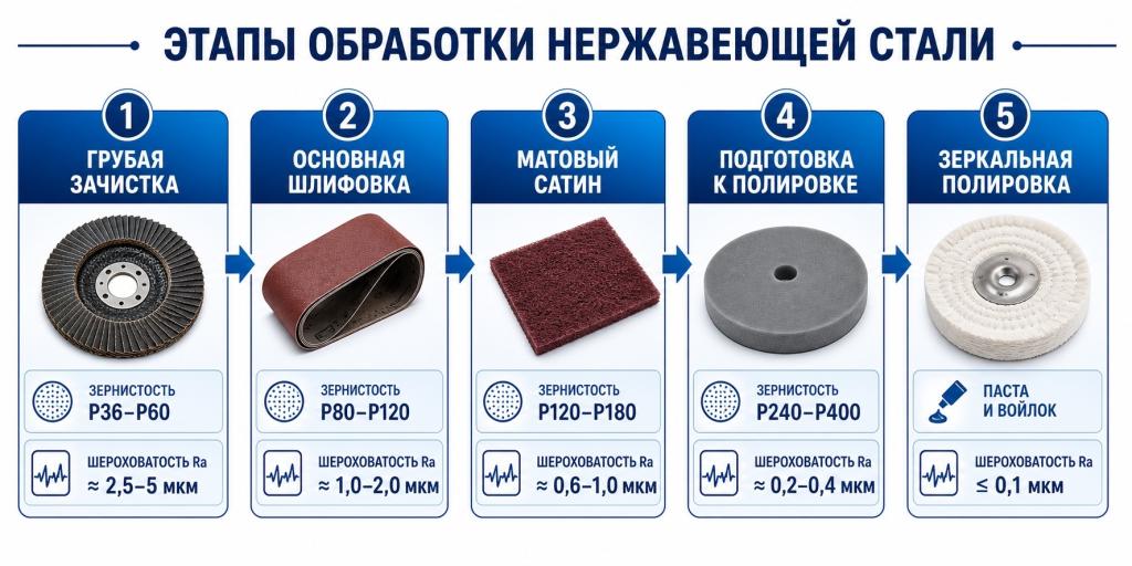 этапы обработки