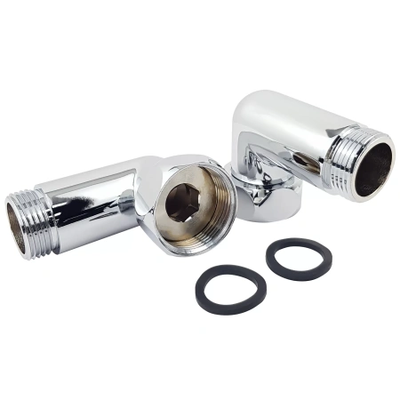 Соединение угловое гайка-штуцер  1-1/4''х1'' хром