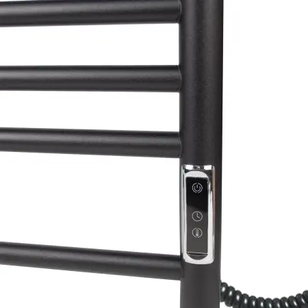 Полотенцесушитель электрический E2.L.50x60.L9.R.Lines (timer) МУАР Black - фото 3