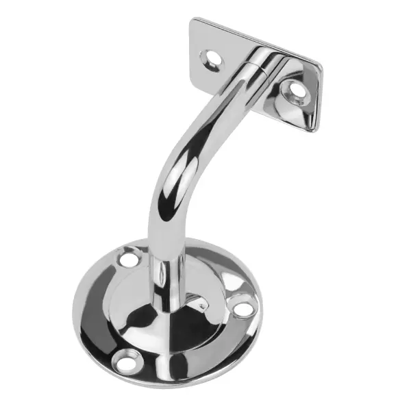 Крепление пристенного поручня с ложементом под плоскасть