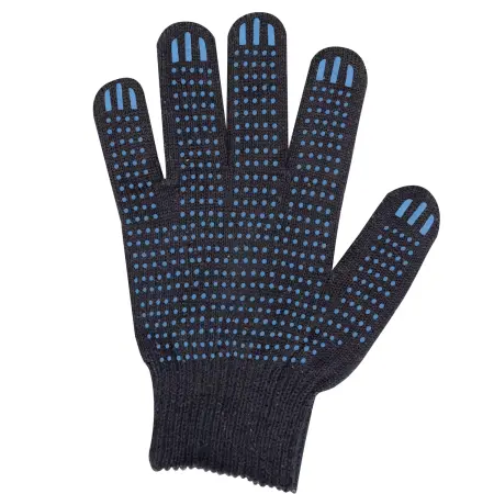 Перчатки с ПВХ 10 класс (КОМПЛЕКТ 10 ПАР)  ЧЕРНЫЕ