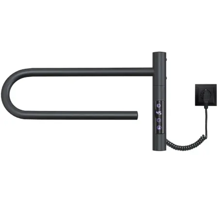 Электрический полотенцесушитель E2.L.39x25.R1.Timer.Smart GR Myap Black.CM1.