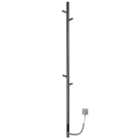 Электрический полотенцесушитель PRIMUM.E2.L.15х140.H4.TIMER.GRAPHITE