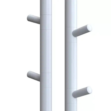 Электрический полотенцесушитель  DUOFIT.E2.L.25х140.H4.40.TIMER.WHITE - фото 1