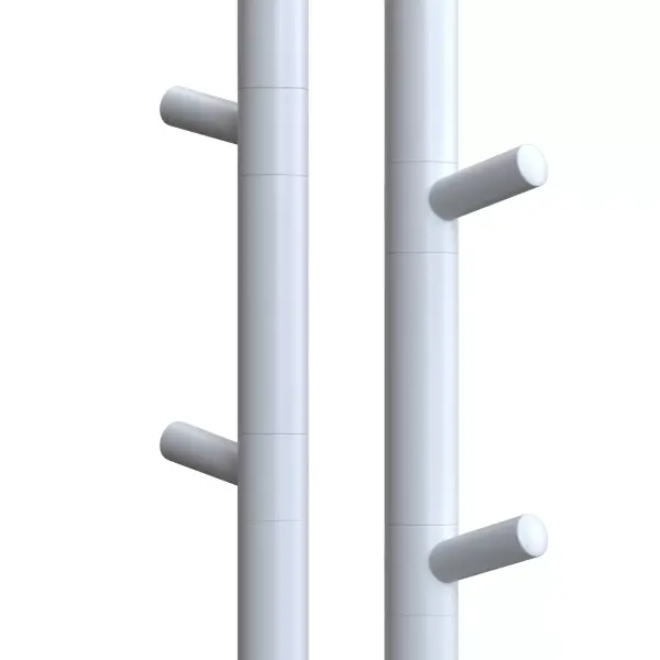 Электрический полотенцесушитель  DUOFIT.E2.L.25х140.H4.40.TIMER.WHITE