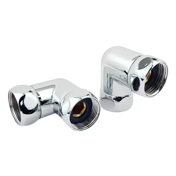 Соединение угловое гайка-гайка  3/4''х3/4'' хром