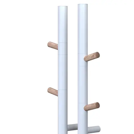 Электрический полотенцесушитель  DUOFIT.E2.L.25х140.H4.40.TIMER.WHITE-WOOD - фото 1