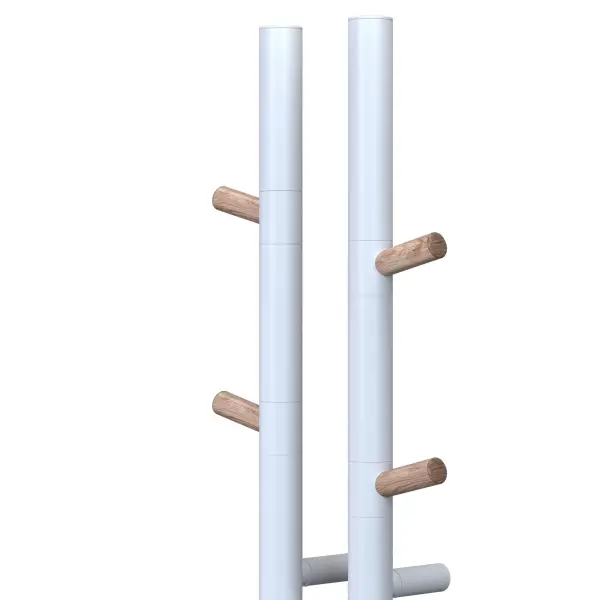 Электрический полотенцесушитель  DUOFIT.E2.L.25х140.H4.40.TIMER.WHITE-WOOD