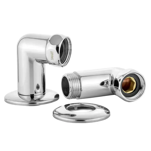 Соединение угловое гайка-штуцер  3/4''х3/4'' хром