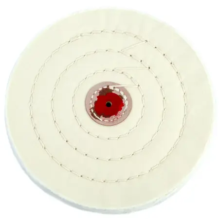 Муслиновый полировальный круг GTOOL d150×6 мм, 50 слоёв, белый - фото 1