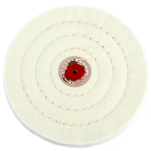 Муслиновый полировальный круг GTOOL d150×6 мм, 50 слоёв, белый