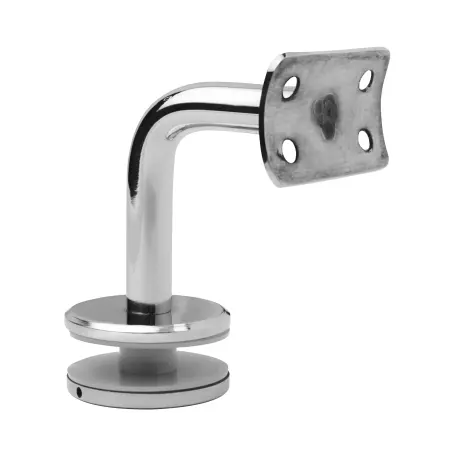 Торцевое крепление поручня на стекло с ложементом Ø50.8мм, литое, AISI 304 - фото 2