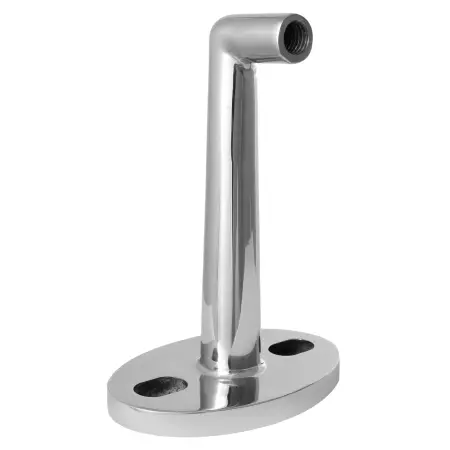 Крепление рутеля к стене для стеклянного козырька