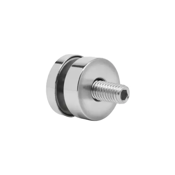 Стеклодержатель нержавеющий точечный плоский маленький (тип 1)