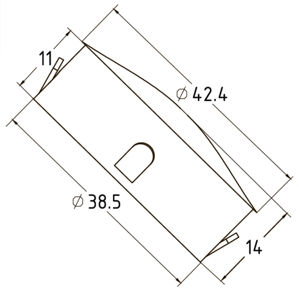 Заглушка нержавеющая штампованная Ø42,4 мм